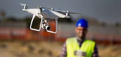Drohnen über den Baustellen
