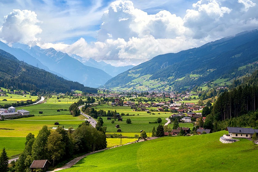 Ansicht ländliche Gegend in Österreich